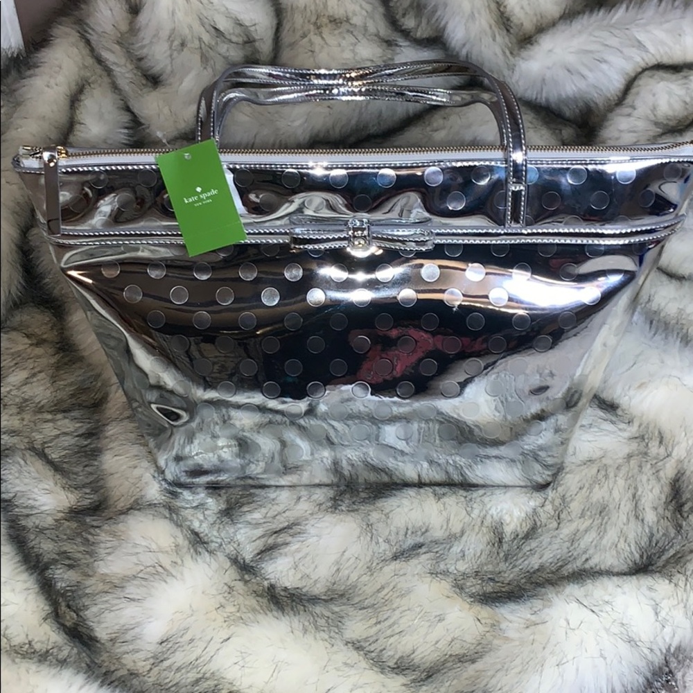 ♠️ NWT Kate Spade Silver Tote